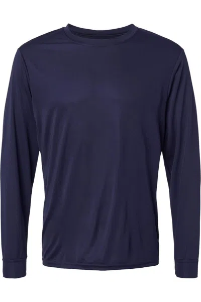 Augusta Sportswear Performance Long Sleeve T-shirt In Blue
