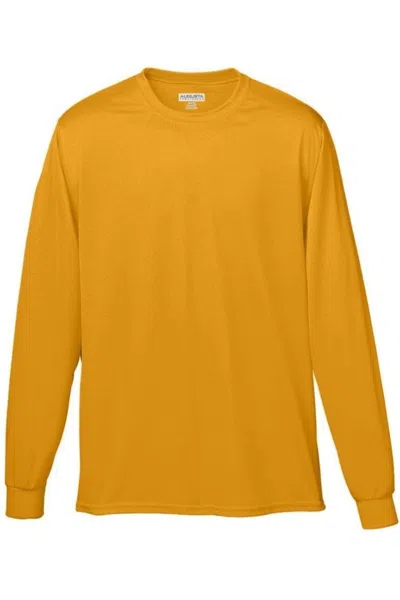 Augusta Sportswear Performance Long Sleeve T-shirt In Gold