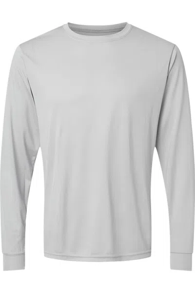 Augusta Sportswear Performance Long Sleeve T-shirt In Silver