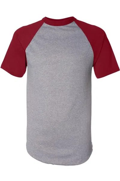 Augusta Sportswear Short Sleeve Baseball Jersey In Gray
