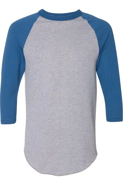 Augusta Sportswear Three-quarter Raglan Sleeve Baseball Jersey In Grey