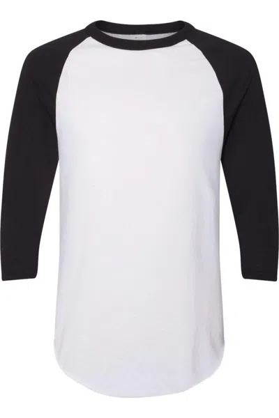 Augusta Sportswear Three-quarter Raglan Sleeve Baseball Jersey In White