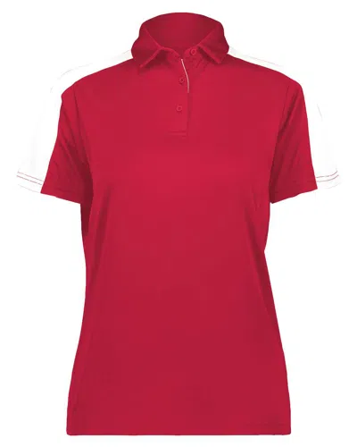 Augusta Sportswear Women's Two-tone Vital Polo In Red