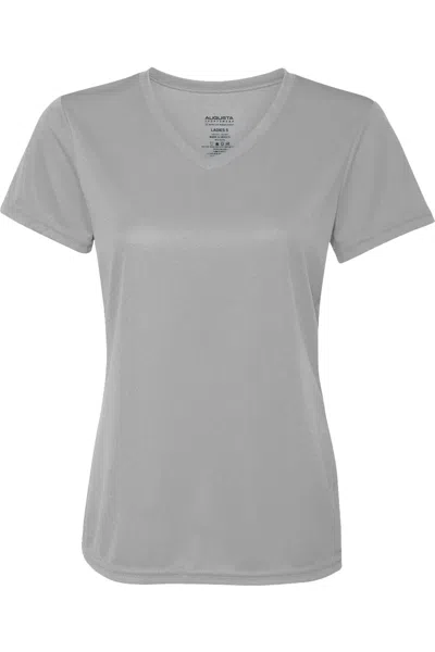 Augusta Sportswear Women´s Nexgen Wicking V-neck T-shirt In Silver