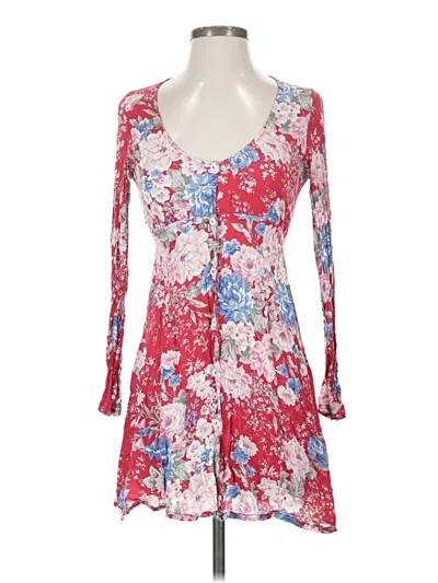 Pre-owned Auguste Casual Dress In Red