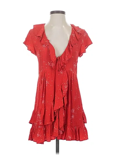 Pre-owned Auguste Casual Dress In Red