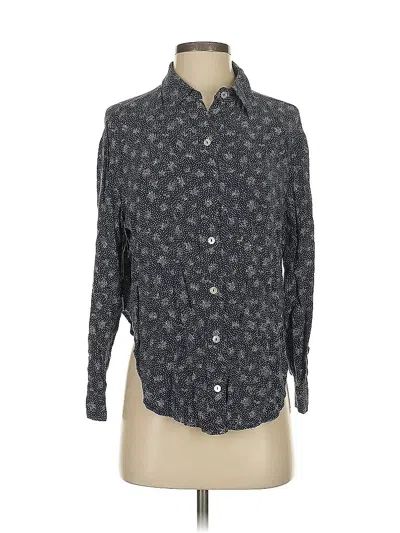 Pre-owned Auguste Long Sleeve Button Down Shirt In Gray