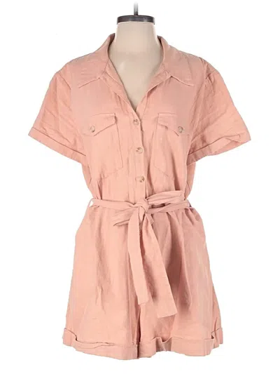 Pre-owned Auguste Romper In Pink