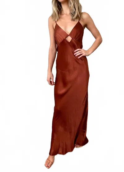 Auguste The Label Blye Maxi Dress In Copper In Brown