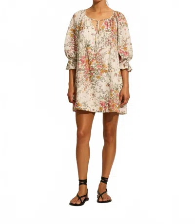 Auguste The Label Carlota Mini Dress In Off White In Multi