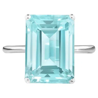 Pre-owned Augustine Jewels Sterling Silver Sky Blue Topaz