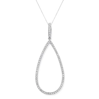 Augustine Jewels Women's Gold / White Diamond Drop Pendant In Multi