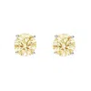 Augustine Jewels Women's Silver / Yellow Citrine Large Stud Earrings In Multi