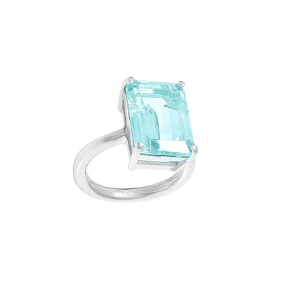 Augustine Jewels Women's Sky Blue Topaz Ring