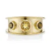 Augustine Jewels Women's Yellow Citrine & Smoky Quartz Gold Statement Ring In Yellow