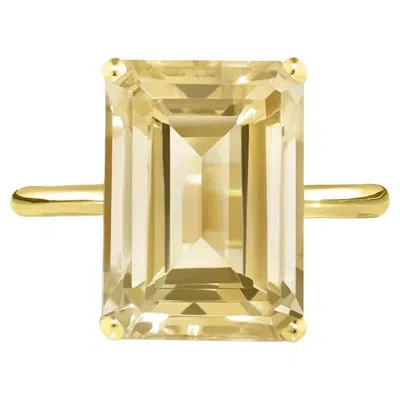 Pre-owned Augustine Jewels Yellow Gold Citrine Ring