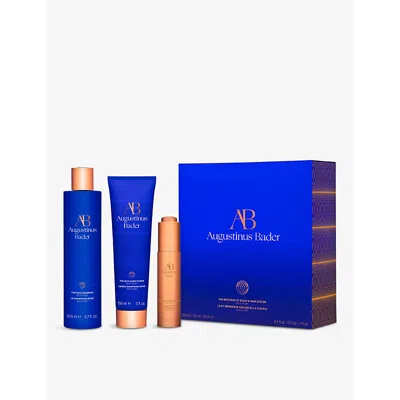 Augustinus Bader The Restorative Scalp And Hair System Gift Set In Blue