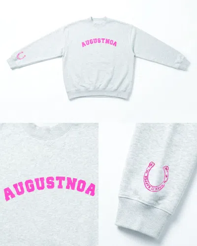 Augustnoa Women's Grey Jenna Palek Crew Neck In Multi
