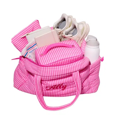 Augustnoa Women's Pink Jenna Palek Weekender Duffle