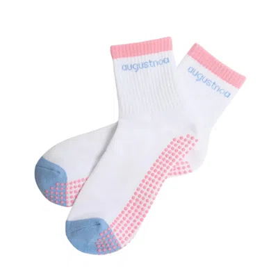 Augustnoa Women's The Best Grip Socks - Pink In Multi