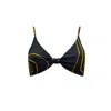 Aulala Paris Women's Aulala X Frost - Emerging From Dream Knotted Top - Black In Black