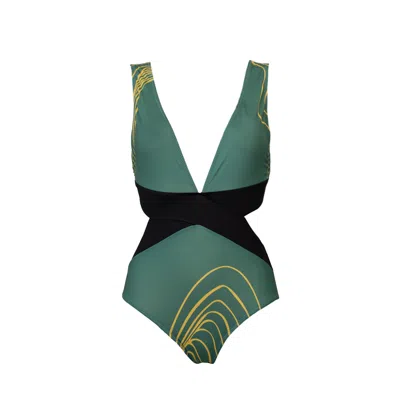 Aulala Paris Women's Aulala X Frost - Emerging From Dream Trikini - Green