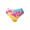 Aulala Paris Women's Aulala X Fuchsia - Art High-waist Bottom - Multicolour In Pink