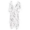 Aulala Paris Women's Aulala X Lorieux Art Inspired Kimono - Monaco - White In White
