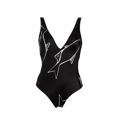 Aulala Paris Women's Aulala X Lorieux Art One-piece Swimsuit - New York - Black