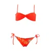 Aulala Paris Women's Aulala X Moon Art Bikini - Daisy - Red In Red