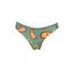 Aulala Paris Women's Aulala X Moon Art Inspired Bikini Bottom - Jasmine - Green In Green