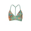 Aulala Paris Women's Aulala X Moon Art Inspired Bikini Top - Jasmine - Green In Green