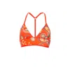 Aulala Paris Women's Aulala X Moon Art Inspired Bikini Top - Jasmine - Red In Red