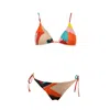 Aulala Paris Women's Aulala X Risbo Abstract Colorful Art Bikini Set - La La Land-