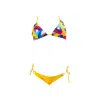 Aulala Paris Women's Aulala X Risbo Artistic Bikini Set - Supernatural In Yellow