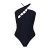Aulala Paris Women's Black The Solar Energy - Nighttime Asymmetric Cut Swimsuit In Black