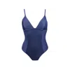 Aulala Paris Women's Miss Courageous One Piece Swimsuit - Navy Blue In Blue