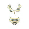 Aulala Paris Women's Miss Curious Striped Bikini Set