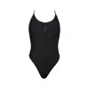 Aulala Paris Women's Miss Optimist One Piece Swimsuit - Black In Black