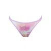 Aulala Paris Women's Pink / Purple Aulala X Fuchsia - Paradise Bikini Bottom - Pink & Purple In Pink/purple