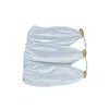 Aulala Paris Women's The Ocean Glamour - Shiny Cocktail Mini Skirt  Pearl White