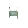 Aulala Paris Women's The Radiance - Metallic Square Neck Open-back Top Oceanic Green