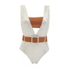 Aulala Paris Women's Twilight-nightfall Shiny Ensemble Swimsuit- White In White