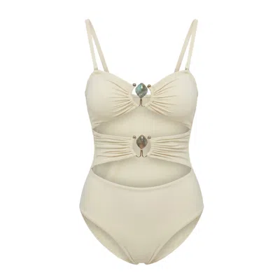 Aulala Paris Women's White The Muse Line – Moonstone