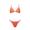 Aulala Paris Women's Yellow / Orange Aulala X Frost - Sol Kissed Bikini Set - Orange In Yellow/orange