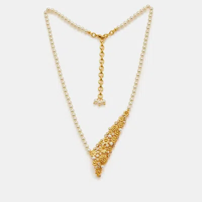 Pre-owned Aulerth X Ekaya Banaras Opaline Statement Necklace
