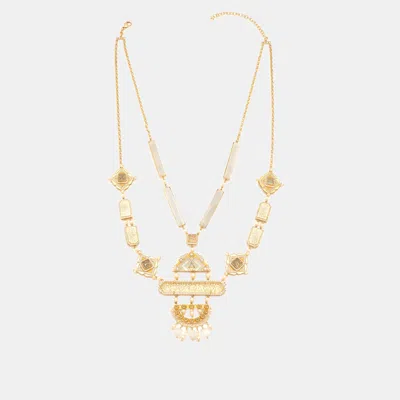 Pre-owned Aulerth X Jj Valaya Amelia Multi-strand Necklace