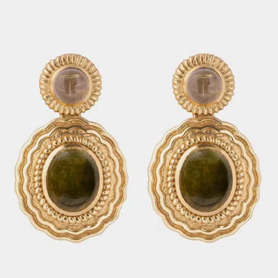 Pre-owned Aulerth X Jj Valaya Azra Miniiature Earrings