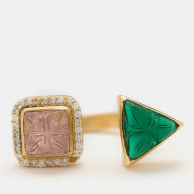 Pre-owned Aulerth X Jj Valaya Rumeli Double-motif Ring