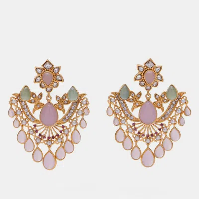 Pre-owned Aulerth X Tribe Amrapali Ethereal Swan Lake Earrings C1-22
